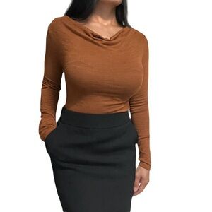 Banana Republic Women’s Brown Long Sleeve Bodysuit, size XS